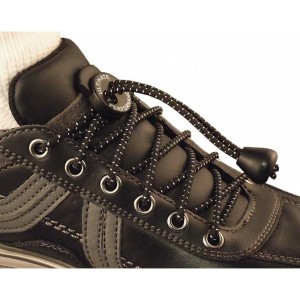 Reflective Elastic Laces 2 Pack, black